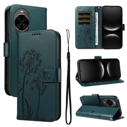 Dandelion Embossed Pattern Flip Leather Phone Case, For Huawei Pura 90 Pro Max 5G, For Huawei Pura 90 Pro 5G, For Huawei Pura 90 5G, For Huawei Nova 14 Lite / Nova 14, For Huawei Pura 80 Ultra 5G, For Huawei Pura 80 Pro 5G, For Huawei Pura 80 5G