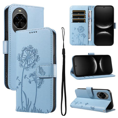 Dandelion Embossed Pattern Flip Leather Phone Case, For Huawei Pura 90 Pro Max 5G, For Huawei Pura 90 Pro 5G, For Huawei Pura 90 5G, For Huawei Nova 14 Lite / Nova 14, For Huawei Pura 80 Ultra 5G, For Huawei Pura 80 Pro 5G, For Huawei Pura 80 5G