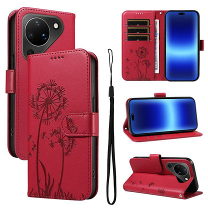 Dandelion Embossed Pattern Flip Leather Phone Case, For Huawei Pura 90 Pro Max 5G, For Huawei Pura 90 Pro 5G, For Huawei Pura 90 5G, For Huawei Nova 14 Lite / Nova 14, For Huawei Pura 80 Ultra 5G, For Huawei Pura 80 Pro 5G, For Huawei Pura 80 5G