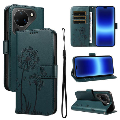 Dandelion Embossed Pattern Flip Leather Phone Case, For Huawei Pura 90 Pro Max 5G, For Huawei Pura 90 Pro 5G, For Huawei Pura 90 5G, For Huawei Nova 14 Lite / Nova 14, For Huawei Pura 80 Ultra 5G, For Huawei Pura 80 Pro 5G, For Huawei Pura 80 5G