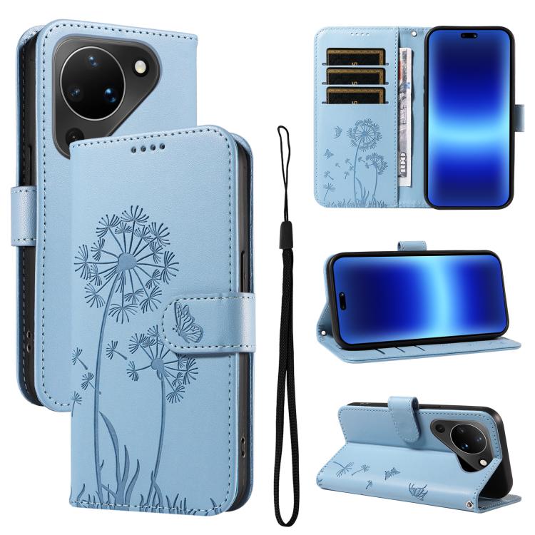 Dandelion Embossed Pattern Flip Leather Phone Case, For Huawei Pura 90 Pro Max 5G, For Huawei Pura 90 Pro 5G, For Huawei Pura 90 5G, For Huawei Nova 14 Lite / Nova 14, For Huawei Pura 80 Ultra 5G, For Huawei Pura 80 Pro 5G, For Huawei Pura 80 5G