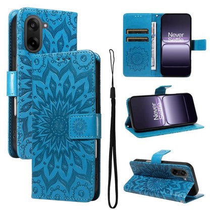 Embossed Sunflower Pattern Flip Leather Phone Case, For OnePlus Nord CE6 Lite/Turbo 6X 5G, For OnePlus Ace 6 Ultra, For OnePlus Ace 6 5G, For OnePlus 15, For OnePlus ACE 5 Ultra, For OnePlus Nord CE5