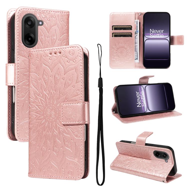 Embossed Sunflower Pattern Flip Leather Phone Case, For OnePlus Nord CE6 Lite/Turbo 6X 5G, For OnePlus Ace 6 Ultra, For OnePlus Ace 6 5G, For OnePlus 15, For OnePlus ACE 5 Ultra, For OnePlus Nord CE5