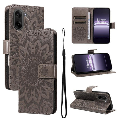 Embossed Sunflower Pattern Flip Leather Phone Case, For OnePlus Nord CE6 Lite/Turbo 6X 5G, For OnePlus Ace 6 Ultra, For OnePlus Ace 6 5G, For OnePlus 15, For OnePlus ACE 5 Ultra, For OnePlus Nord CE5