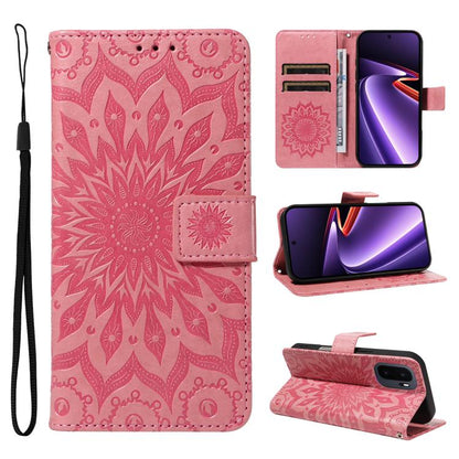 Embossed Sunflower Pattern Flip Leather Phone Case, For OnePlus Nord CE6 Lite/Turbo 6X 5G, For OnePlus Ace 6 Ultra, For OnePlus Ace 6 5G, For OnePlus 15, For OnePlus ACE 5 Ultra, For OnePlus Nord CE5