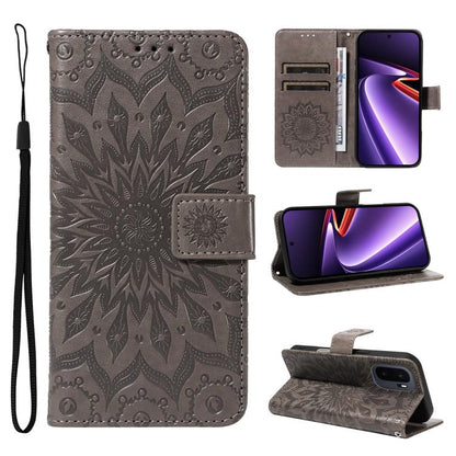 Embossed Sunflower Pattern Flip Leather Phone Case, For OnePlus Nord CE6 Lite/Turbo 6X 5G, For OnePlus Ace 6 Ultra, For OnePlus Ace 6 5G, For OnePlus 15, For OnePlus ACE 5 Ultra, For OnePlus Nord CE5
