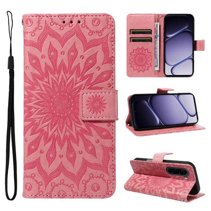 Embossed Sunflower Pattern Flip Leather Phone Case, For OnePlus Nord CE6 Lite/Turbo 6X 5G, For OnePlus Ace 6 Ultra, For OnePlus Ace 6 5G, For OnePlus 15, For OnePlus ACE 5 Ultra, For OnePlus Nord CE5