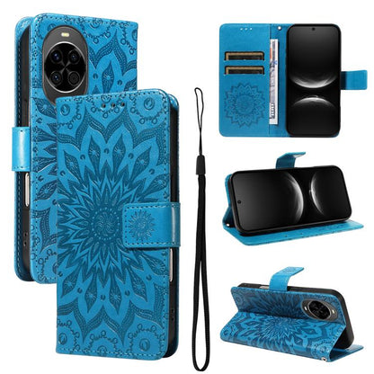 Embossed Sunflower Pattern Flip Leather Phone Case, For Huawei Pura 90 Pro Max 5G, For Huawei Pura 90 Pro 5G, For Huawei Pura 90 5G, For Huawei nova 14 5G / 14 Lite 5G, For Huawei Pura 80 Ultra 5G, For Huawei Pura 80 Pro 5G, For Huawei Pura 80 5G