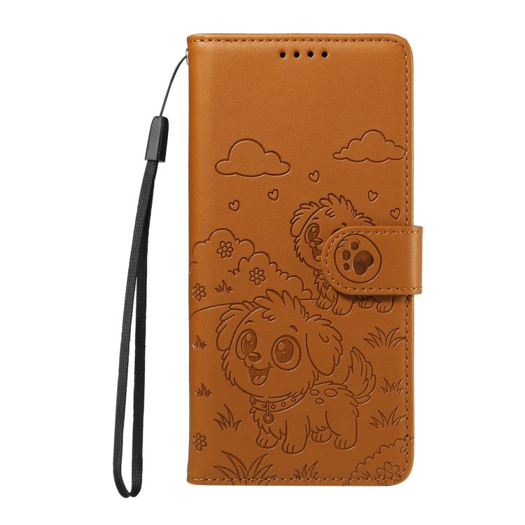 Embossed Heart Dog RFID Blocking Wallet Leather Phone Case, For OPPO A7 Pro Max 5G, For OPPO F33 Pro 5G Global, For OPPO Reno15 F Global, For OPPO Reno15 Global /15C, For OPPO A6 Pro 5G / A6X 5G Global, For OPPO Find X9, For OPPO A6 Pro 4G / 5G Global ...