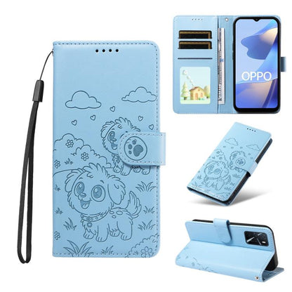 Embossed Heart Dog RFID Blocking Wallet Leather Phone Case, For OPPO Reno12 Pro 5G Global, For OPPO Reno12 Global, For OPPO Reno11 F / F25 Pro, For OPPO Reno11 5G Global, For OPPO Reno11 Pro Global, For OPPO A38 4G Global / A18 4G, For OPPO A58 4G     ...