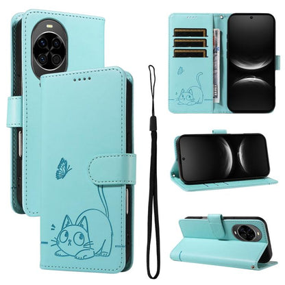 Adorable Cat Embossed Pattern Flip Leather Phone Case, For Huawei Pura 90 Pro Max 5G, For Huawei Pura 90 Pro 5G, For Huawei Pura 90 5G, For Huawei Nova 14 / Nova 14 Lite, For Huawei Pura 80 Ultra 5G, For Huawei Pura 80 Pro 5G, For Huawei Pura 80 5G