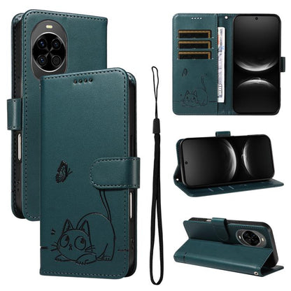 Adorable Cat Embossed Pattern Flip Leather Phone Case, For Huawei Pura 90 Pro Max 5G, For Huawei Pura 90 Pro 5G, For Huawei Pura 90 5G, For Huawei Nova 14 / Nova 14 Lite, For Huawei Pura 80 Ultra 5G, For Huawei Pura 80 Pro 5G, For Huawei Pura 80 5G