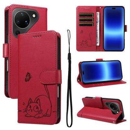 Adorable Cat Embossed Pattern Flip Leather Phone Case, For Huawei Pura 90 Pro Max 5G, For Huawei Pura 90 Pro 5G, For Huawei Pura 90 5G, For Huawei Nova 14 / Nova 14 Lite, For Huawei Pura 80 Ultra 5G, For Huawei Pura 80 Pro 5G, For Huawei Pura 80 5G
