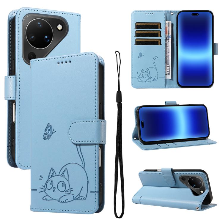 Adorable Cat Embossed Pattern Flip Leather Phone Case, For Huawei Pura 90 Pro Max 5G, For Huawei Pura 90 Pro 5G, For Huawei Pura 90 5G, For Huawei Nova 14 / Nova 14 Lite, For Huawei Pura 80 Ultra 5G, For Huawei Pura 80 Pro 5G, For Huawei Pura 80 5G