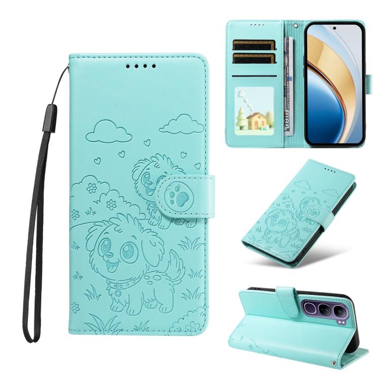 Embossed Heart Dog RFID Blocking Wallet Leather Phone Case, For vivo S2 5G / V80 Lite IN/PK, For vivo X300 E 5G, For vivo Y500 4G / iQOO Z11 5G / T5 Pro 5G, For vivo Y600 Pro 5G, For vivo Y05 4G / Y21 5G 2026, For vivo V70 FE 5G                        ...