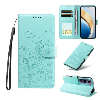 Embossed Heart Dog RFID Blocking Wallet Leather Phone Case, For vivo S2 5G / V80 Lite IN/PK, For vivo X300 E 5G, For vivo Y500 4G / iQOO Z11 5G / T5 Pro 5G, For vivo Y600 Pro 5G, For vivo Y05 4G / Y21 5G 2026, For vivo V70 FE 5G                        ...