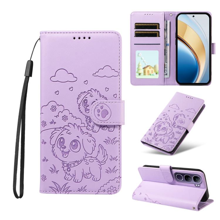 Embossed Heart Dog RFID Blocking Wallet Leather Phone Case, For vivo S2 5G / V80 Lite IN/PK, For vivo X300 E 5G, For vivo Y500 4G / iQOO Z11 5G / T5 Pro 5G, For vivo Y600 Pro 5G, For vivo Y05 4G / Y21 5G 2026, For vivo V70 FE 5G                        ...