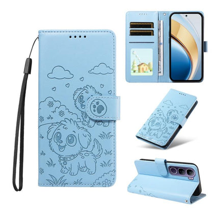 Embossed Heart Dog RFID Blocking Wallet Leather Phone Case, For vivo S2 5G / V80 Lite IN/PK, For vivo X300 E 5G, For vivo Y500 4G / iQOO Z11 5G / T5 Pro 5G, For vivo Y600 Pro 5G, For vivo Y05 4G / Y21 5G 2026, For vivo V70 FE 5G                        ...