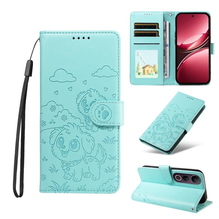 Embossed Heart Dog RFID Blocking Wallet Leather Phone Case, For vivo S2 5G / V80 Lite IN/PK, For vivo X300 E 5G, For vivo Y500 4G / iQOO Z11 5G / T5 Pro 5G, For vivo Y600 Pro 5G, For vivo Y05 4G / Y21 5G 2026, For vivo V70 FE 5G                        ...