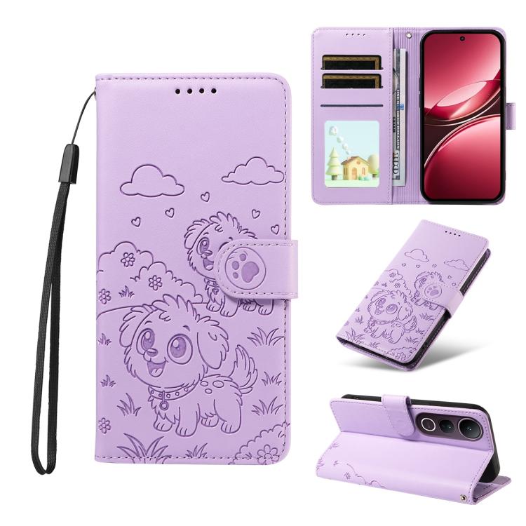 Embossed Heart Dog RFID Blocking Wallet Leather Phone Case, For vivo S2 5G / V80 Lite IN/PK, For vivo X300 E 5G, For vivo Y500 4G / iQOO Z11 5G / T5 Pro 5G, For vivo Y600 Pro 5G, For vivo Y05 4G / Y21 5G 2026, For vivo V70 FE 5G                        ...