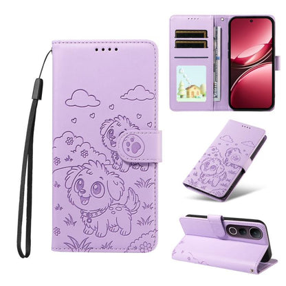 Embossed Heart Dog RFID Blocking Wallet Leather Phone Case, For vivo S2 5G / V80 Lite IN/PK, For vivo X300 E 5G, For vivo Y500 4G / iQOO Z11 5G / T5 Pro 5G, For vivo Y600 Pro 5G, For vivo Y05 4G / Y21 5G 2026, For vivo V70 FE 5G                        ...