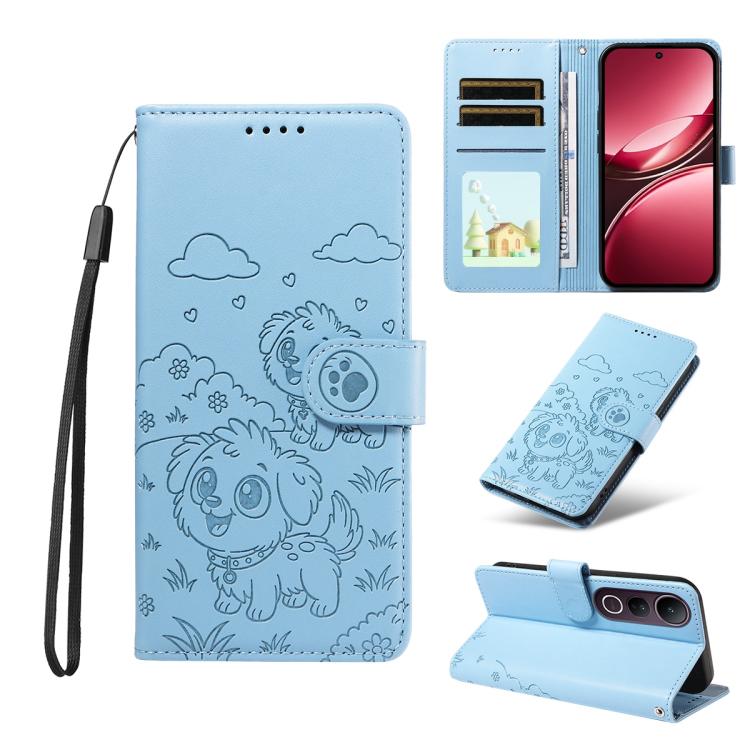Embossed Heart Dog RFID Blocking Wallet Leather Phone Case, For vivo S2 5G / V80 Lite IN/PK, For vivo X300 E 5G, For vivo Y500 4G / iQOO Z11 5G / T5 Pro 5G, For vivo Y600 Pro 5G, For vivo Y05 4G / Y21 5G 2026, For vivo V70 FE 5G                        ...