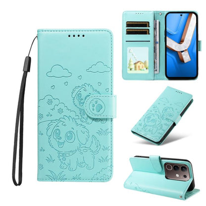 Embossed Heart Dog RFID Blocking Wallet Leather Phone Case, For vivo S2 5G / V80 Lite IN/PK, For vivo X300 E 5G, For vivo Y500 4G / iQOO Z11 5G / T5 Pro 5G, For vivo Y600 Pro 5G, For vivo Y05 4G / Y21 5G 2026, For vivo V70 FE 5G                        ...
