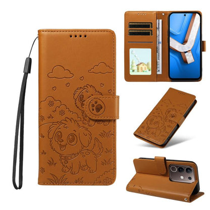 Embossed Heart Dog RFID Blocking Wallet Leather Phone Case, For vivo S2 5G / V80 Lite IN/PK, For vivo X300 E 5G, For vivo Y500 4G / iQOO Z11 5G / T5 Pro 5G, For vivo Y600 Pro 5G, For vivo Y05 4G / Y21 5G 2026, For vivo V70 FE 5G                        ...
