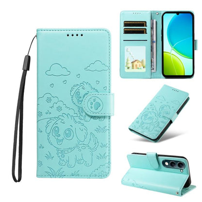 Embossed Heart Dog RFID Blocking Wallet Leather Phone Case, For vivo S2 5G / V80 Lite IN/PK, For vivo X300 E 5G, For vivo Y500 4G / iQOO Z11 5G / T5 Pro 5G, For vivo Y600 Pro 5G, For vivo Y05 4G / Y21 5G 2026, For vivo V70 FE 5G                        ...