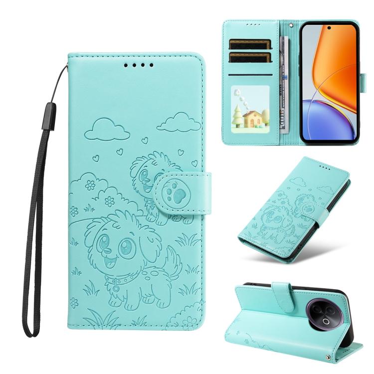 Embossed Heart Dog RFID Blocking Wallet Leather Phone Case, For vivo S2 5G / V80 Lite IN/PK, For vivo X300 E 5G, For vivo Y500 4G / iQOO Z11 5G / T5 Pro 5G, For vivo Y600 Pro 5G, For vivo Y05 4G / Y21 5G 2026, For vivo V70 FE 5G                        ...