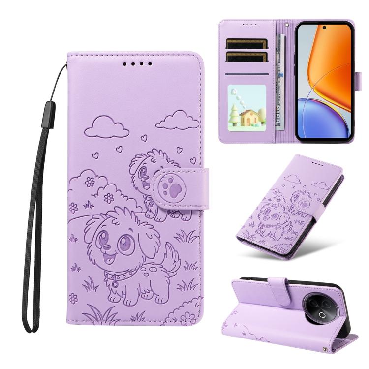 Embossed Heart Dog RFID Blocking Wallet Leather Phone Case, For vivo S2 5G / V80 Lite IN/PK, For vivo X300 E 5G, For vivo Y500 4G / iQOO Z11 5G / T5 Pro 5G, For vivo Y600 Pro 5G, For vivo Y05 4G / Y21 5G 2026, For vivo V70 FE 5G                        ...