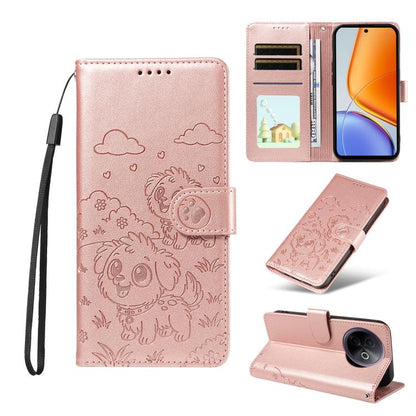 Embossed Heart Dog RFID Blocking Wallet Leather Phone Case, For vivo S2 5G / V80 Lite IN/PK, For vivo X300 E 5G, For vivo Y500 4G / iQOO Z11 5G / T5 Pro 5G, For vivo Y600 Pro 5G, For vivo Y05 4G / Y21 5G 2026, For vivo V70 FE 5G                        ...