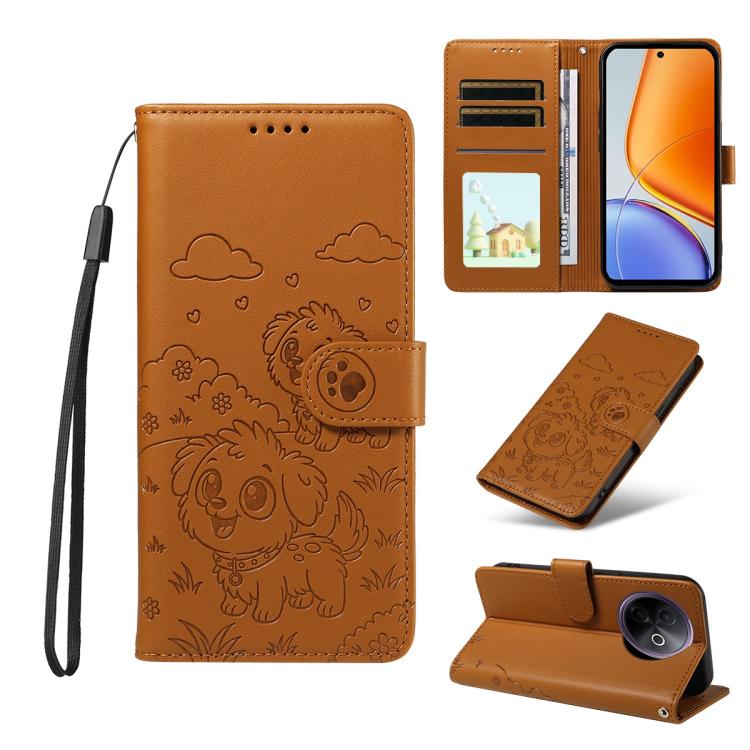 Embossed Heart Dog RFID Blocking Wallet Leather Phone Case, For vivo S2 5G / V80 Lite IN/PK, For vivo X300 E 5G, For vivo Y500 4G / iQOO Z11 5G / T5 Pro 5G, For vivo Y600 Pro 5G, For vivo Y05 4G / Y21 5G 2026, For vivo V70 FE 5G                        ...