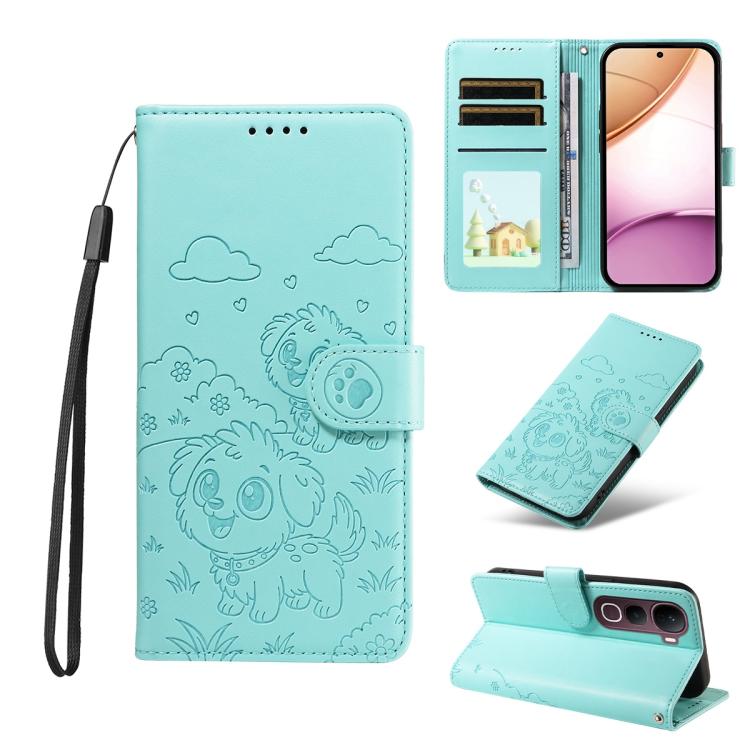 Embossed Heart Dog RFID Blocking Wallet Leather Phone Case, For vivo S2 5G / V80 Lite IN/PK, For vivo X300 E 5G, For vivo Y500 4G / iQOO Z11 5G / T5 Pro 5G, For vivo Y600 Pro 5G, For vivo Y05 4G / Y21 5G 2026, For vivo V70 FE 5G                        ...