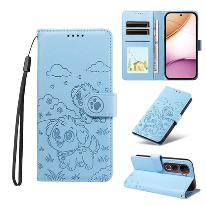 Embossed Heart Dog RFID Blocking Wallet Leather Phone Case, For vivo S2 5G / V80 Lite IN/PK, For vivo X300 E 5G, For vivo Y500 4G / iQOO Z11 5G / T5 Pro 5G, For vivo Y600 Pro 5G, For vivo Y05 4G / Y21 5G 2026, For vivo V70 FE 5G                        ...