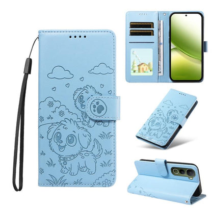 Embossed Heart Dog RFID Blocking Wallet Leather Phone Case, For vivo S2 5G / V80 Lite IN/PK, For vivo X300 E 5G, For vivo Y500 4G / iQOO Z11 5G / T5 Pro 5G, For vivo Y600 Pro 5G, For vivo Y05 4G / Y21 5G 2026, For vivo V70 FE 5G                        ...