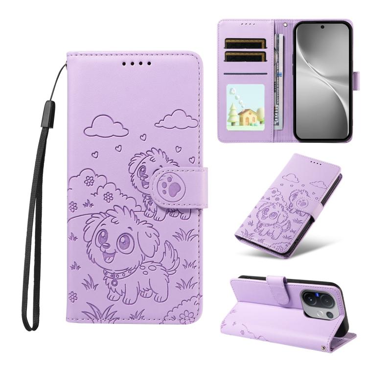 Embossed Heart Dog RFID Blocking Wallet Leather Phone Case, For vivo S2 5G / V80 Lite IN/PK, For vivo X300 E 5G, For vivo Y500 4G / iQOO Z11 5G / T5 Pro 5G, For vivo Y600 Pro 5G, For vivo Y05 4G / Y21 5G 2026, For vivo V70 FE 5G                        ...