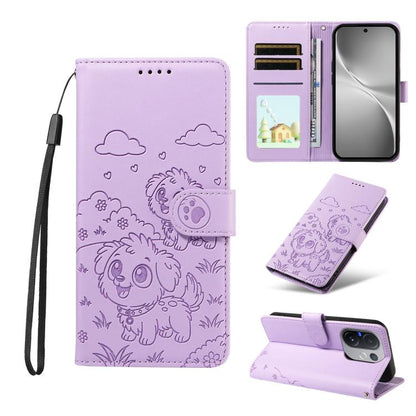 Embossed Heart Dog RFID Blocking Wallet Leather Phone Case, For vivo S2 5G / V80 Lite IN/PK, For vivo X300 E 5G, For vivo Y500 4G / iQOO Z11 5G / T5 Pro 5G, For vivo Y600 Pro 5G, For vivo Y05 4G / Y21 5G 2026, For vivo V70 FE 5G                        ...