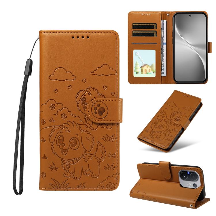 Embossed Heart Dog RFID Blocking Wallet Leather Phone Case, For vivo S2 5G / V80 Lite IN/PK, For vivo X300 E 5G, For vivo Y500 4G / iQOO Z11 5G / T5 Pro 5G, For vivo Y600 Pro 5G, For vivo Y05 4G / Y21 5G 2026, For vivo V70 FE 5G                        ...