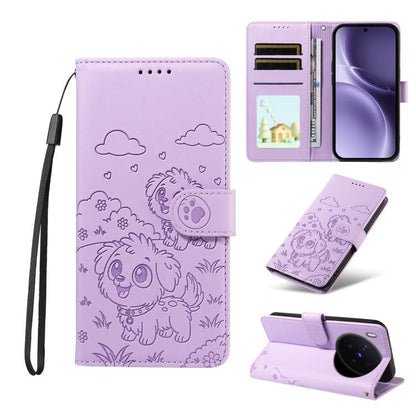 Embossed Heart Dog RFID Blocking Wallet Leather Phone Case, For vivo S2 5G / V80 Lite IN/PK, For vivo X300 E 5G, For vivo Y500 4G / iQOO Z11 5G / T5 Pro 5G, For vivo Y600 Pro 5G, For vivo Y05 4G / Y21 5G 2026, For vivo V70 FE 5G                        ...