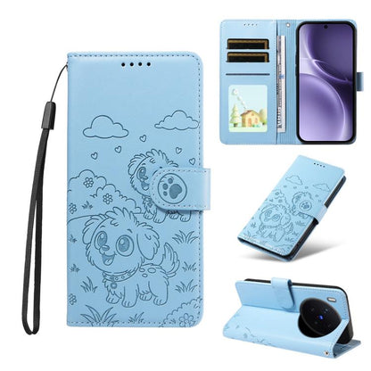 Embossed Heart Dog RFID Blocking Wallet Leather Phone Case, For vivo S2 5G / V80 Lite IN/PK, For vivo X300 E 5G, For vivo Y500 4G / iQOO Z11 5G / T5 Pro 5G, For vivo Y600 Pro 5G, For vivo Y05 4G / Y21 5G 2026, For vivo V70 FE 5G                        ...