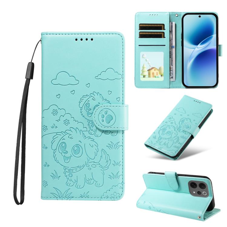 Embossed Heart Dog RFID Blocking Wallet Leather Phone Case, For vivo S2 5G / V80 Lite IN/PK, For vivo X300 E 5G, For vivo Y500 4G / iQOO Z11 5G / T5 Pro 5G, For vivo Y600 Pro 5G, For vivo Y05 4G / Y21 5G 2026, For vivo V70 FE 5G                        ...