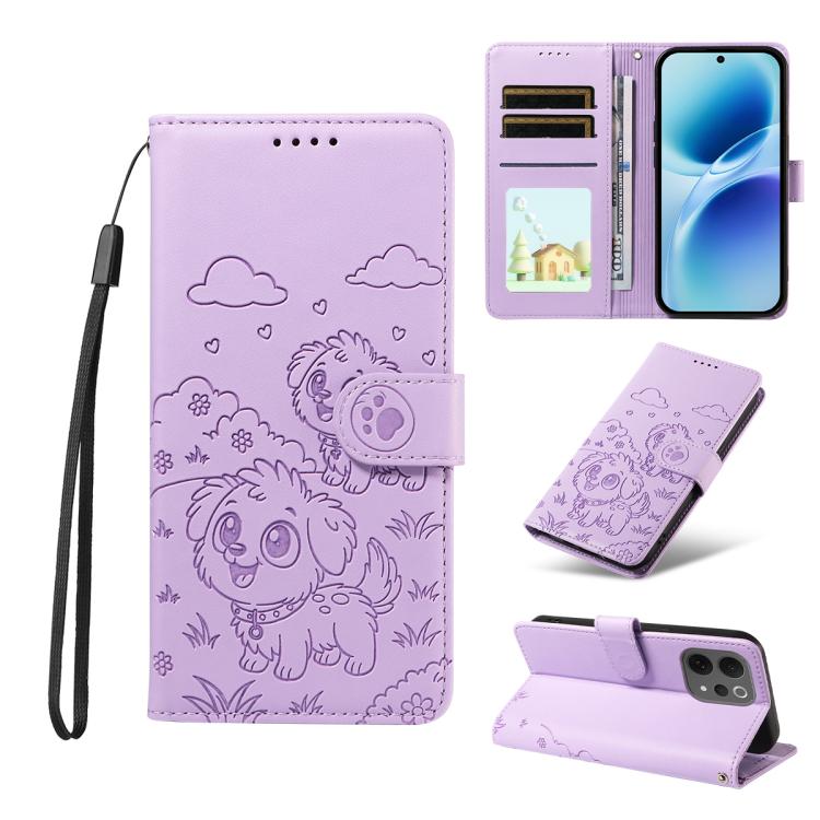 Embossed Heart Dog RFID Blocking Wallet Leather Phone Case, For vivo S2 5G / V80 Lite IN/PK, For vivo X300 E 5G, For vivo Y500 4G / iQOO Z11 5G / T5 Pro 5G, For vivo Y600 Pro 5G, For vivo Y05 4G / Y21 5G 2026, For vivo V70 FE 5G                        ...
