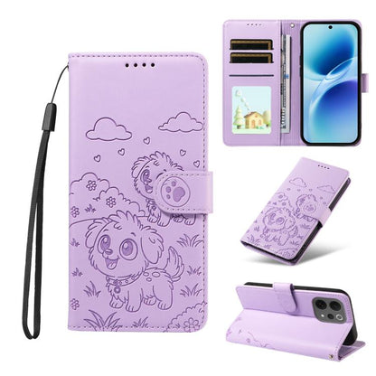 Embossed Heart Dog RFID Blocking Wallet Leather Phone Case, For vivo S2 5G / V80 Lite IN/PK, For vivo X300 E 5G, For vivo Y500 4G / iQOO Z11 5G / T5 Pro 5G, For vivo Y600 Pro 5G, For vivo Y05 4G / Y21 5G 2026, For vivo V70 FE 5G                        ...