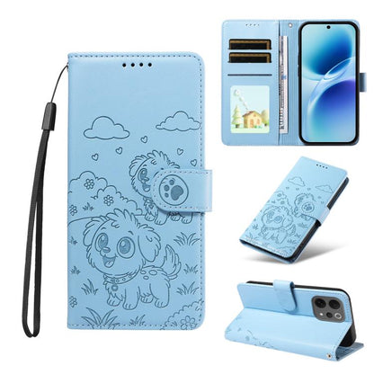 Embossed Heart Dog RFID Blocking Wallet Leather Phone Case, For vivo S2 5G / V80 Lite IN/PK, For vivo X300 E 5G, For vivo Y500 4G / iQOO Z11 5G / T5 Pro 5G, For vivo Y600 Pro 5G, For vivo Y05 4G / Y21 5G 2026, For vivo V70 FE 5G                        ...