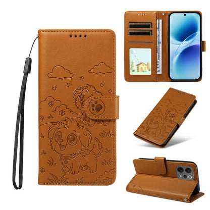 Embossed Heart Dog RFID Blocking Wallet Leather Phone Case, For vivo S2 5G / V80 Lite IN/PK, For vivo X300 E 5G, For vivo Y500 4G / iQOO Z11 5G / T5 Pro 5G, For vivo Y600 Pro 5G, For vivo Y05 4G / Y21 5G 2026, For vivo V70 FE 5G                        ...
