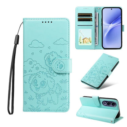 Embossed Heart Dog RFID Blocking Wallet Leather Phone Case, For vivo S2 5G / V80 Lite IN/PK, For vivo X300 E 5G, For vivo Y500 4G / iQOO Z11 5G / T5 Pro 5G, For vivo Y600 Pro 5G, For vivo Y05 4G / Y21 5G 2026, For vivo V70 FE 5G                        ...
