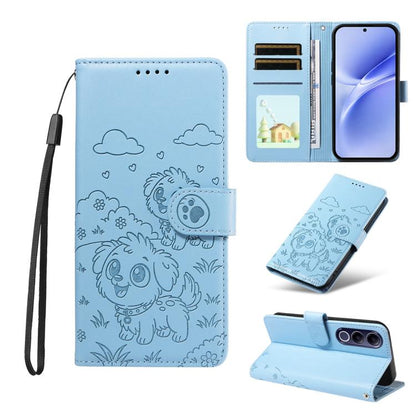 Embossed Heart Dog RFID Blocking Wallet Leather Phone Case, For vivo S2 5G / V80 Lite IN/PK, For vivo X300 E 5G, For vivo Y500 4G / iQOO Z11 5G / T5 Pro 5G, For vivo Y600 Pro 5G, For vivo Y05 4G / Y21 5G 2026, For vivo V70 FE 5G                        ...