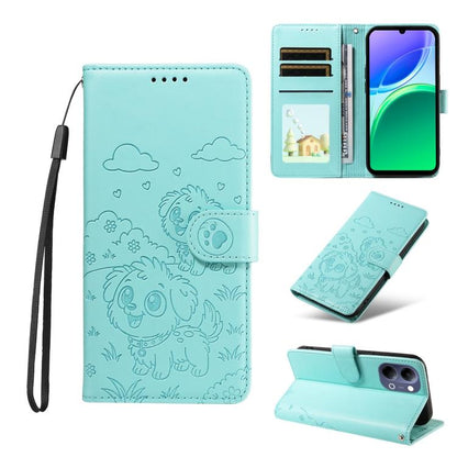 Embossed Heart Dog RFID Blocking Wallet Leather Phone Case, For vivo S2 5G / V80 Lite IN/PK, For vivo X300 E 5G, For vivo Y500 4G / iQOO Z11 5G / T5 Pro 5G, For vivo Y600 Pro 5G, For vivo Y05 4G / Y21 5G 2026, For vivo V70 FE 5G                        ...