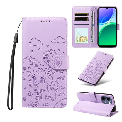 Embossed Heart Dog RFID Blocking Wallet Leather Phone Case, For vivo S2 5G / V80 Lite IN/PK, For vivo X300 E 5G, For vivo Y500 4G / iQOO Z11 5G / T5 Pro 5G, For vivo Y600 Pro 5G, For vivo Y05 4G / Y21 5G 2026, For vivo V70 FE 5G                        ...
